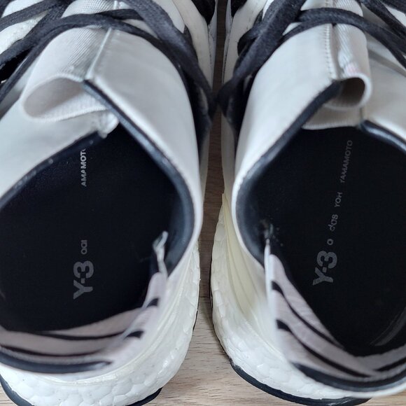 adidas Y3 x Yohji Yamamoto Kozoko High Shoes Men Size 11.5 White Sneakers BY2634 - Picture 5 of 8